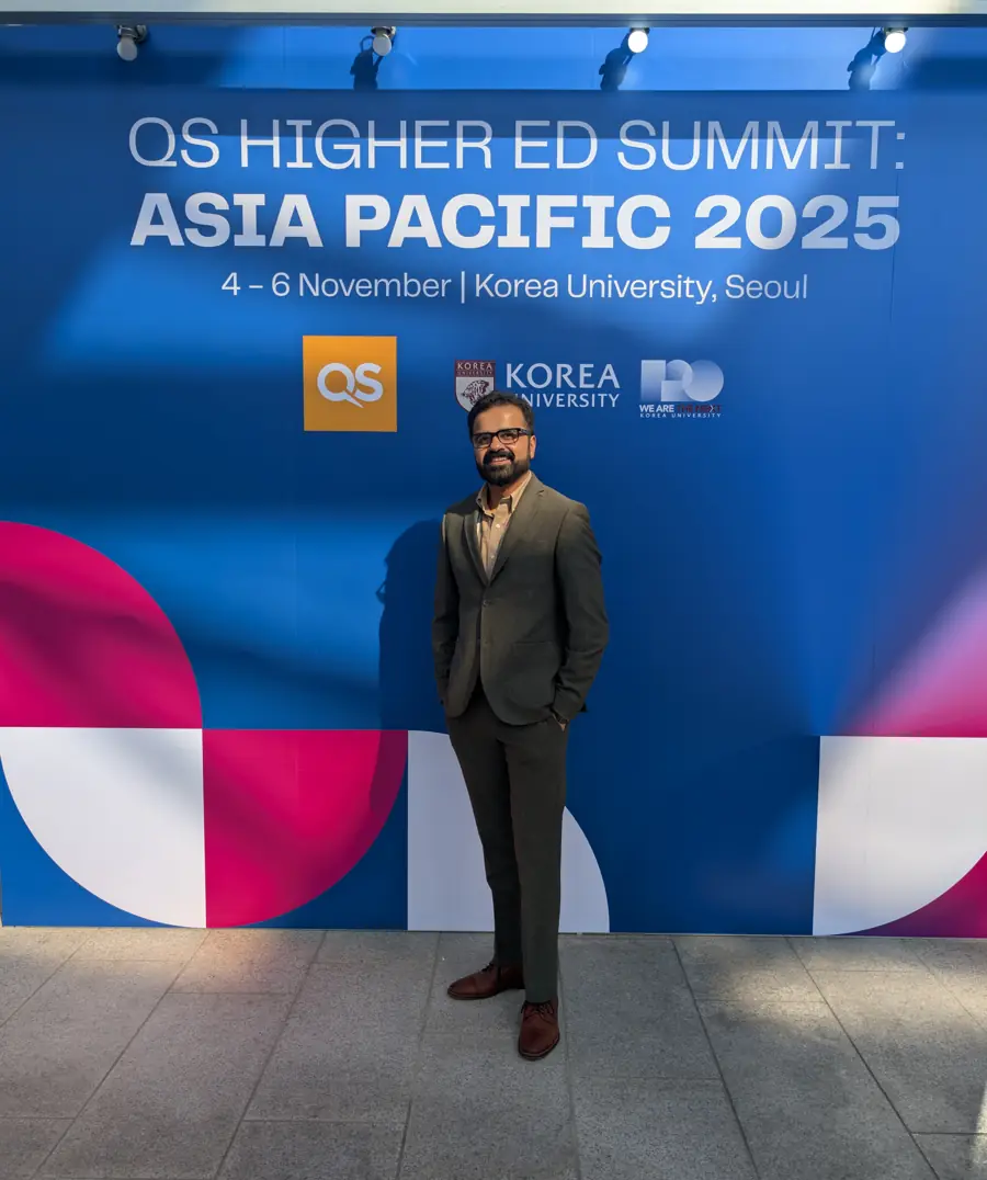 At the QS Higher Ed Summit: Asia Pacific 2025, November 2025 · Korea University, Seoul